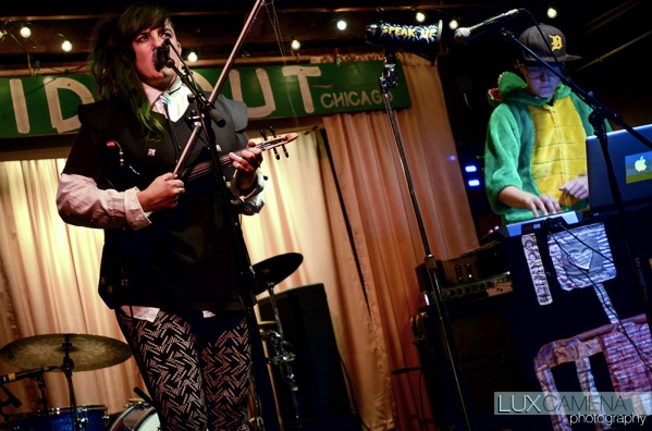Bitch (left) & Billie Jo (right) perform live at Hideout.  Photo © Mojdeh Stoakley